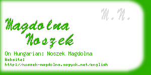 magdolna noszek business card